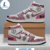 Bichota Nike Pink White Design Air Jordan 1 High Top