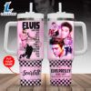 Elvis Presley Music Custom Stanley Quencher 40oz Stainless Steel Tumbler With Handle 19 Gift Summer 3 Elvis Presley Music Custom Stanley Quencher 40oz Stainless Steel Tumbler With Handle 19