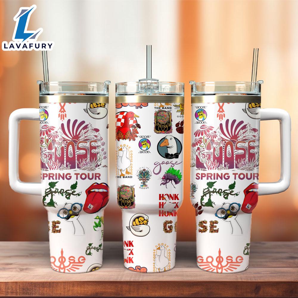 Goose Music Band Custom Stanley Quencher 40oz Stainless Steel Tumbler Gift Summer Goose Music Band Custom Stanley Quencher 40oz Stainless Steel Tumbler Gift Summer