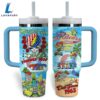 Grateful Dead Music Custom Stanley Quencher 40oz Stainless Steel Tumbler With Handle 2 Gift Summer 2 Grateful Dead Music Custom Stanley Quencher 40oz Stainless Steel Tumbler With Handle 2