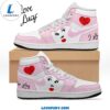 I Love Lucy Nike Logo Pink Design Air Jordan 1 High Top