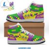 Mardi Gras Green Yellow Nike Logo Design Air Jordan 1 High Top