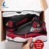 NCAA Louisville Cardinals Custom Name Black Red Air Jordan 13 Shoes 2 NCAA Louisville Cardinals Custom Name Black Red Air Jordan 13 Shoes