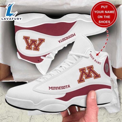 NCAA Minnesota Golden Gophers Custom Name Air Jordan 13 Shoes