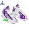 NCAA Northwestern Wildcats Custom Name Triangle Pattern Air Jordan 13 Shoes 2 NCAA Northwestern Wildcats Custom Name Triangle Pattern Air Jordan 13 Shoes