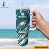 Philadelphia Eagles NFL Custom Stanley Quencher 40oz Stainless Steel Tumbler With Handle - 3 Philadelphia Eagles NFL Custom Stanley Quencher 40oz Stainless Steel Tumbler With Handle -