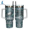 Philadelphia Eagles NFL Sports Custom Stanley Quencher 40oz Stainless 2 Philadelphia Eagles NFL Sports Custom Stanley Quencher 40oz Stainless