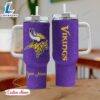 Rhinestone Bling Minnesota Vikings NFL Sports Custom Stanley Quencher 40oz Stainless Steel Tumbler With Handle 3 Rhinestone Bling Minnesota Vikings NFL Sports Custom Stanley Quencher 40oz Stainless Steel Tumbler With Handle