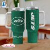 Rhinestone Bling New York Jets NFL Sports Custom Stanley Quencher 40oz Stainless Steel Tumbler With Handle 2 Rhinestone Bling New York Jets NFL Sports Custom Stanley Quencher 40oz Stainless Steel Tumbler With Handle