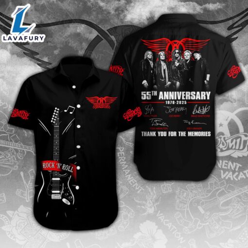 Aerosmith Short Sleeve Dress Shirt For Man And Women – Music Hawaiian Shirt