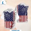 American Flag Baseball Usa Flag Cool Hawaiian Shirt