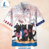 American Flag Black Cat American Flag Hawaiian Shirt