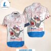 American Flag Puppy Riding Shark With American Flag Firework Independent Hawaiian Shirt Gift