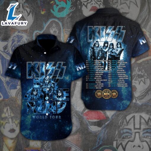 Kiss Band Short Sleeve Dress Shirt For Fans – Music Hawaiian Shirt