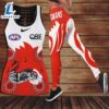 Sydney Swans Hollow Tank Top Leggings 3D Clothing 3 Sydney Swans Hollow Tank Top Leggings 3D Clothing