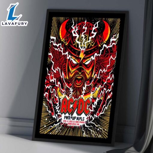 ACDC On April 10, 2025 In Minneapolis, MN Tour Poster