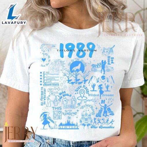 All Music Song Album 1989 Taylors Version T Shirt  For Fans
