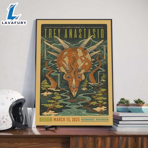 An Acoustic Evening With Trey Anastasio Performs At Riverside Theater In Milwaukee WI On March 15th 2025 Poster Canvas