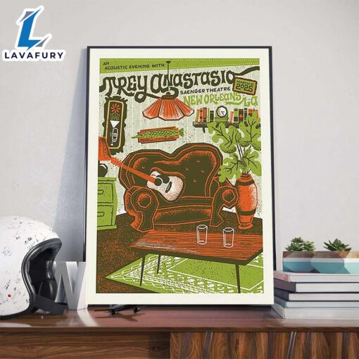 An Acoustic Evening With Trey Anastasio Performs At Saenger Theatre In New Orleans LA On March 21st 2025 Poster Canvas