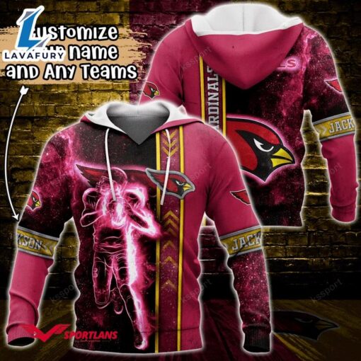 Arizona Cardinals NFL Custom Name 3D Hoodie Teams Shirt For Fans Gift Sport