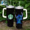Black Rhinestone Bling Stitch Cartoon Custom Stanley Quencher 40oz Stainless Steel Tumbler - Stitch Tumbler 40OZ 3 Black Rhinestone Bling Stitch Cartoon Custom Stanley Quencher 40oz Stainless Steel Tumbler