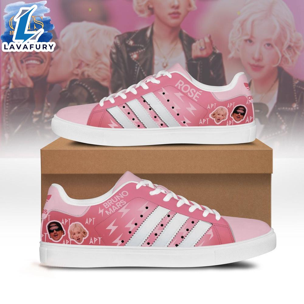 Bruno Mars x Ros? APT Limited Edition Pink Stan Smith Shoes For Fans Bruno Mars x Ros? APT Limited Edition Pink Stan Smith Shoes For Fans