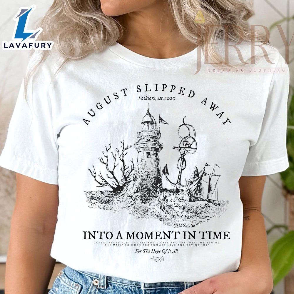 Cheap August Slipped Away Taylor Swift Folklore Shirt For Fans Cheap August Slipped Away Taylor Swift Folklore Shirt For Fans