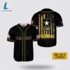 Custom Name Black US Army Rank American Flag Baseball Jersey 2 Custom Name Black US Army Rank American Flag Baseball Jersey