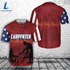 Custom Name Carpenter Tropical Baseball…