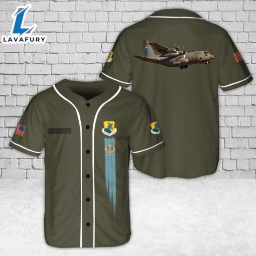 Custom Name Delaware Air National Guard 166th Airlift Wing 40209 Lockheed C-130 H2 Hercules The First State Baseball Jersey