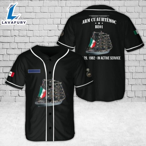 Custom Name Mexican Navy ARM Cuauht?moc (BE01) Baseball Jersey