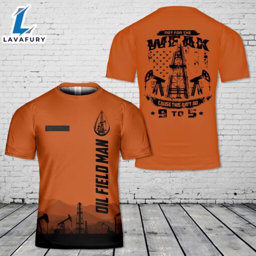 Custom Name Oilfield Man 3D T-shirt 4th Of July Shirt