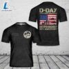 Custom Name Operation Overlord 1944 D-Day 2024 80th Anniversary Normandy T-Shirt 3D 4th Of July Shirt 2 Custom Name Operation Overlord 1944 D-Day 2024 80th Anniversary Normandy T-Shirt 3D