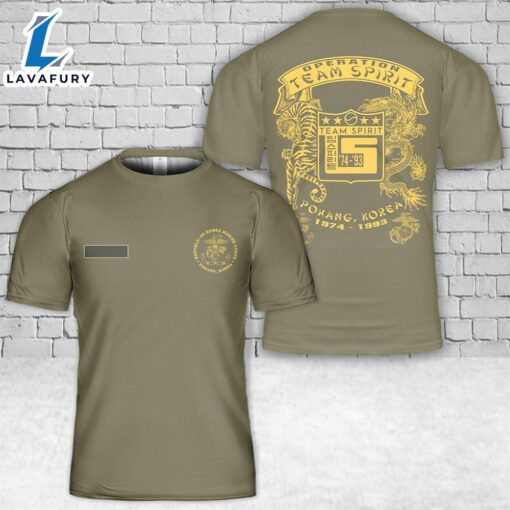 Custom Name Operation Team Spirit Republic of Korea T-Shirt 3D 4th Of July Shirt