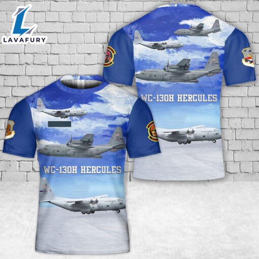 Custom Name Puerto Rico Air National Guard 198th Airlift Squadron WC-130H Hercules T-Shirt 3D 2 4th Of July Shirt
