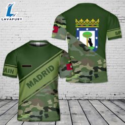 Custom Name Spain Madrid T-Shirt…