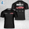 Custom Name Tesla Model S T-Shirt 3D 4th Of July Shirt 3 Custom Name Tesla Model S T-Shirt 3D