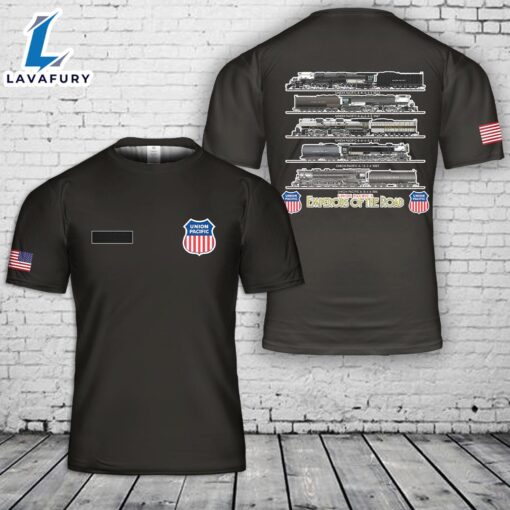 Custom Name Union Pacific Steam Locomotives Emperors Of The Road T-Shirt 3D 4th Of July Shirt