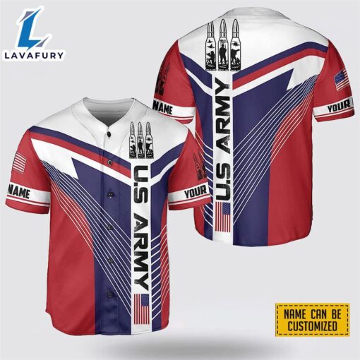 Custom Name United State Army Baseball Jersey