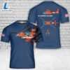 Custom Name US Coast Guard HH-65A Dolphin T-Shirt 3D 4th Of July Shirt 2 Custom Name US Coast Guard HH-65A Dolphin T-Shirt 3D