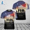 Custom Name US Veterans Day 3D T-Shirt 4th Of July Shirt 2 Custom Name US Veterans Day 3D T-Shirt