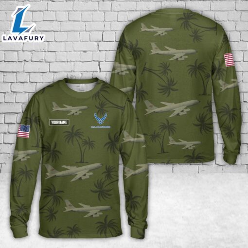 Custom Name USAF KC-135 Stratotanker AOP Long Sleeve Shirt 4th Of July Shirt