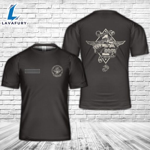 Custom Name USMC 1st Recon Batallion Light Armored (LA) Camp Pendleton T-Shirt 3D 4th Of July Shirt