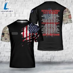 Custom Name Veteran’s Creed I’m…
