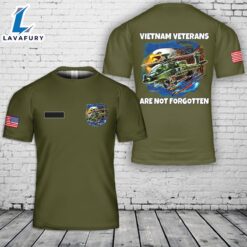 Custom Name Vietnam Veterans Are Not Forgotten T-Shirt 3D 4th Of July Shirt