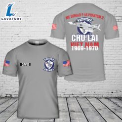 Custom Name VMFA-115 Silver Eagles 1969 Chu Lai F-4B 3D T-Shirt 4th Of July Shirt