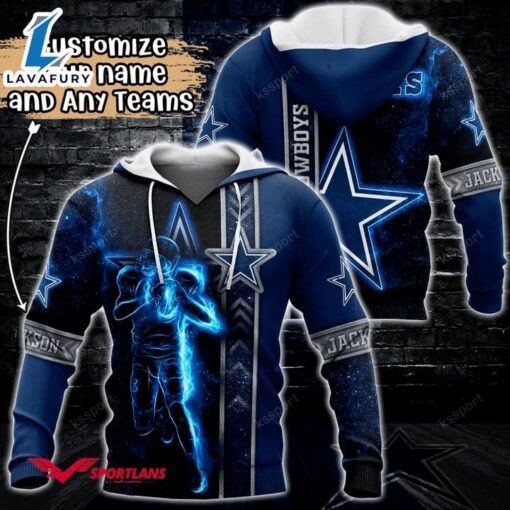 Dallas Cowboys NFL Custom Name 3D Hoodie Teams Shirt For Fans Gift Sport