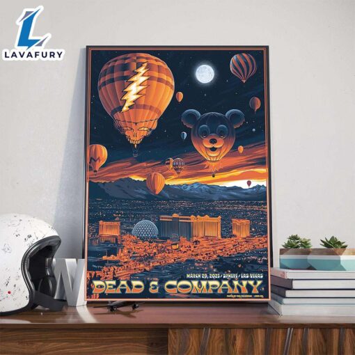 Dead And Company Poster Show At Sphere Las Vegas NV On March 29th 2025 Poster Canvas
