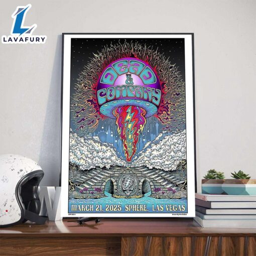 Dead And Company Poster Tonights Show At Sphere Las Vegas On March 21st 2025 Poster Canvas