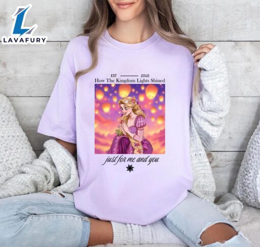 How Kingdom Lights Shined Just For Me And You Rapunzel Sweatshirt For Fans